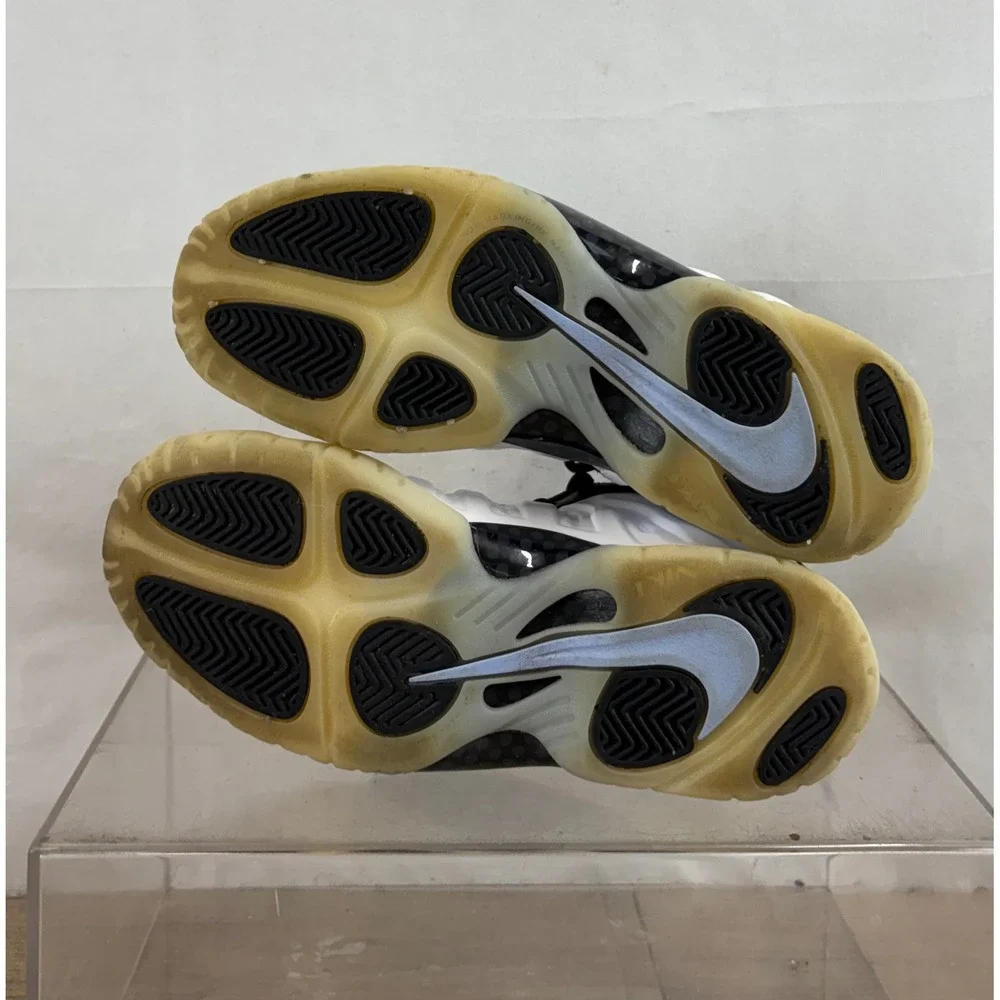 Nike Little Posite One Kids Shoes White‎ Black Basketball DV2238 100 Sz 5Y